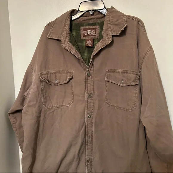 Vintage Levis Strauss Trucker Coat Jacket Mens XL Flannel Lined Brown EUC  Barn - Picture 3 of 8